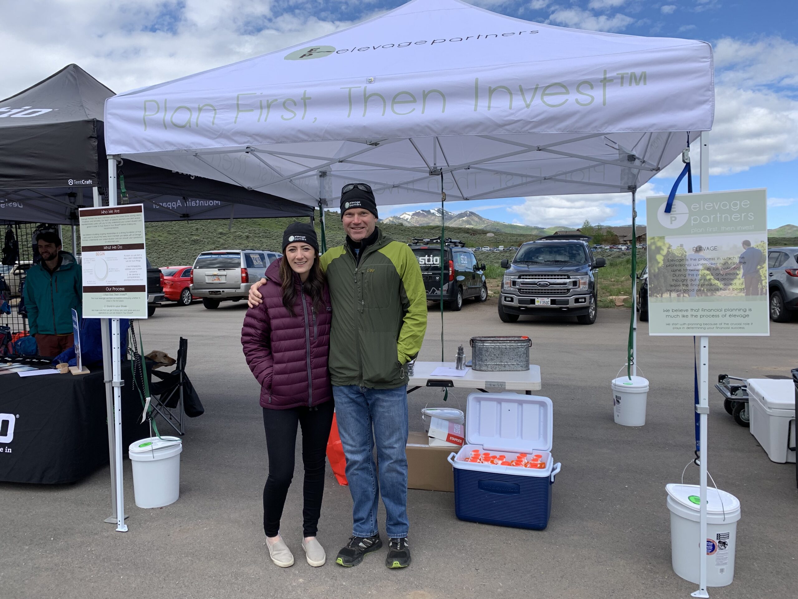 Elevage Partners’ Leah Sturgis and Brian Case were on hand for the first Mountain Trails Foundation summer race series in weather that was anything but summerlike.
